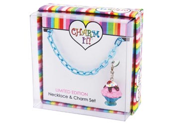 Charm It - Ice Cream Sundae Necklace Gift Set