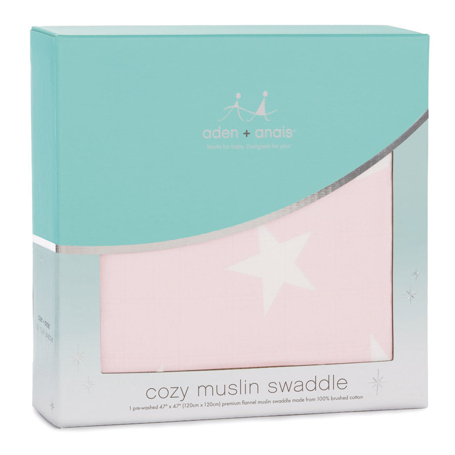 Aden + Anais Cosy Flannel Muslin Swaddle Single - Grace