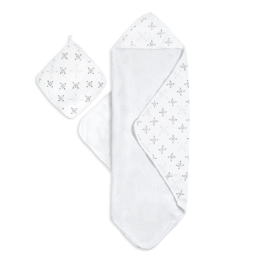 Aden + Anais Hooded Towel & Wash Set - Lovestruck