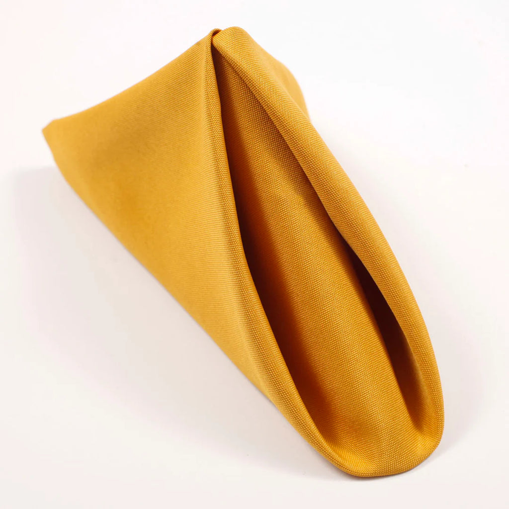 Wedding & Event Linen - Quality Polyester Napkins 50cm - Gold