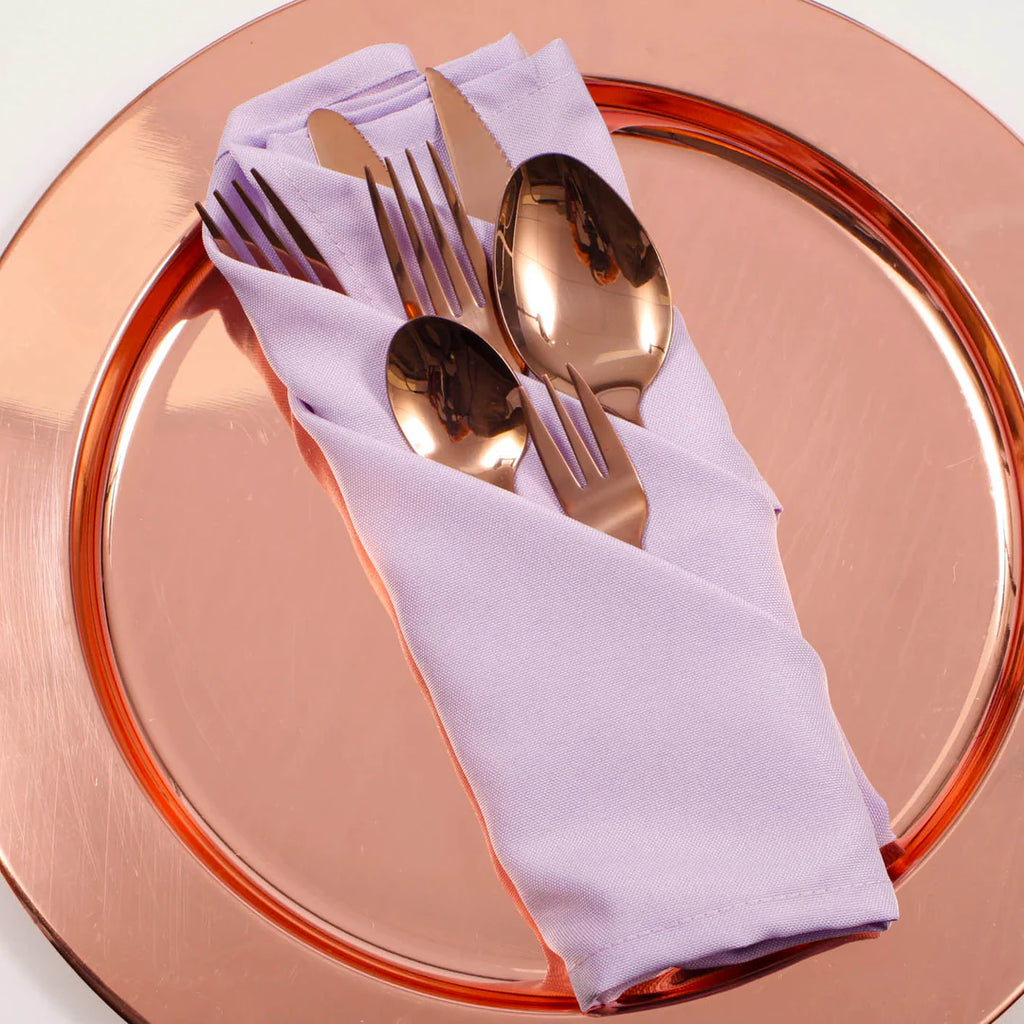 Wedding & Event Linen - Quality Polyester Napkins 50cm - Lavender