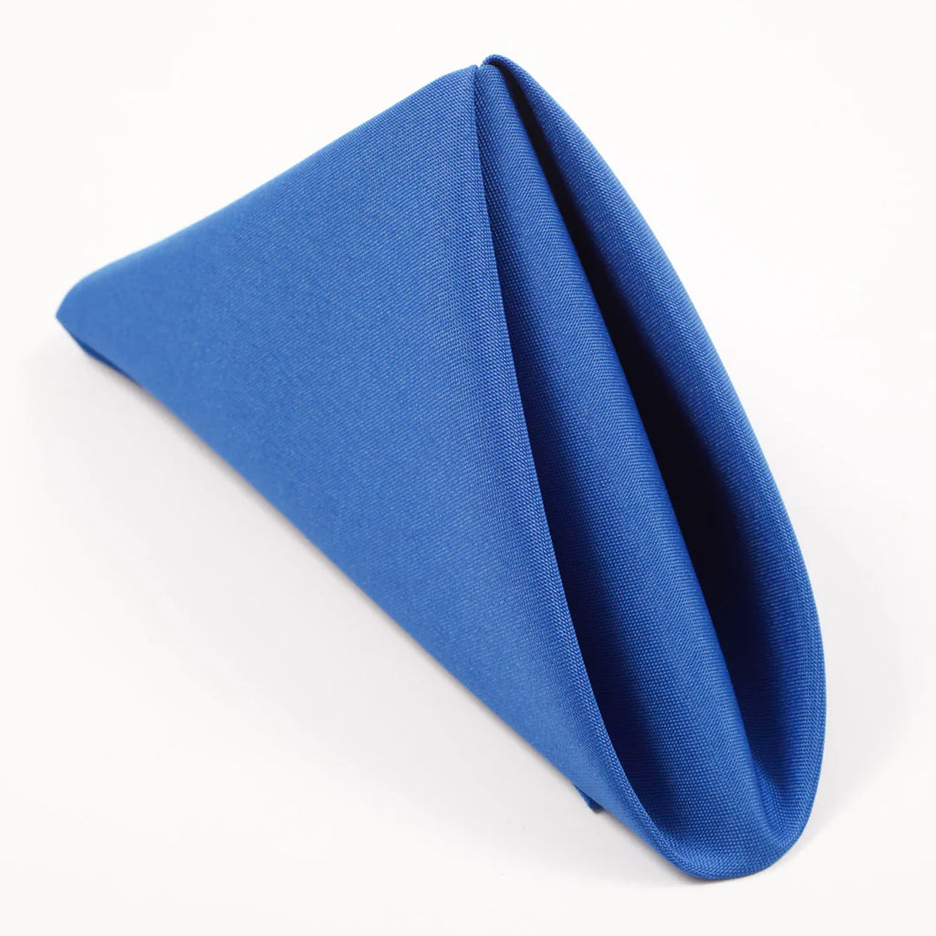 Wedding & Event Linen - Quality Polyester Napkins 42cm - Royal Blue