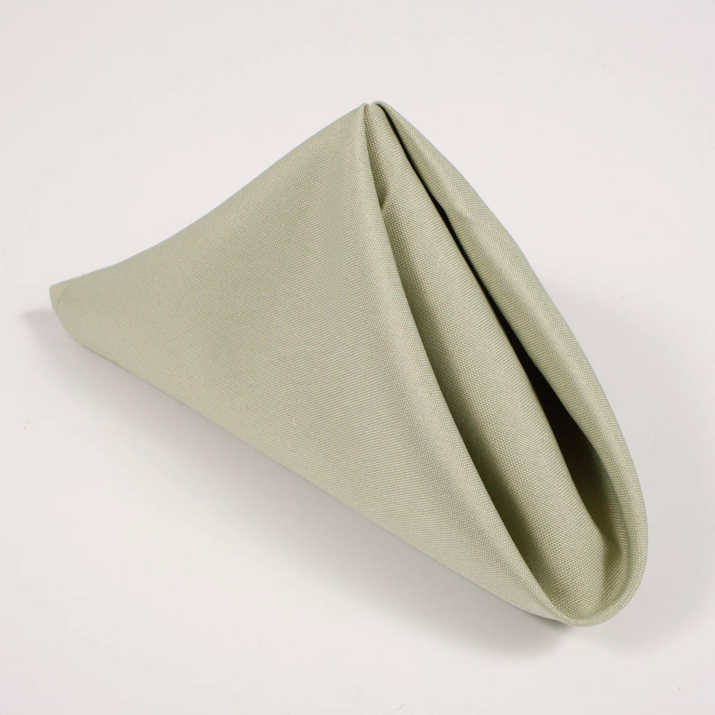 Wedding & Event Linen - Quality Polyester Napkins 50cm - Sage