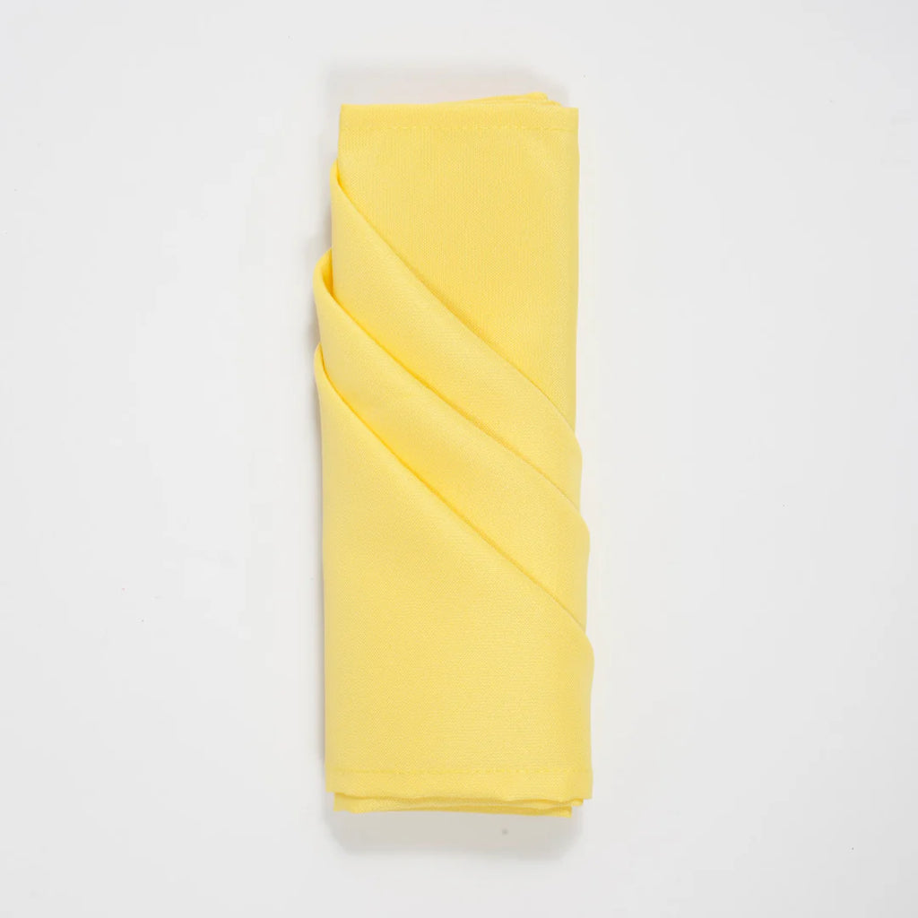 Wedding & Event Linen - Quality Polyester Napkins 50cm - Yellow
