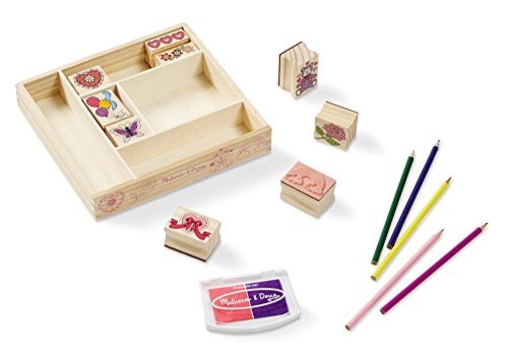Melissa & Doug Wooden Friendship Stamp Set
