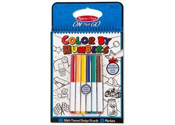 Melissa & Doug On The Go Color By Numbers Book Blue