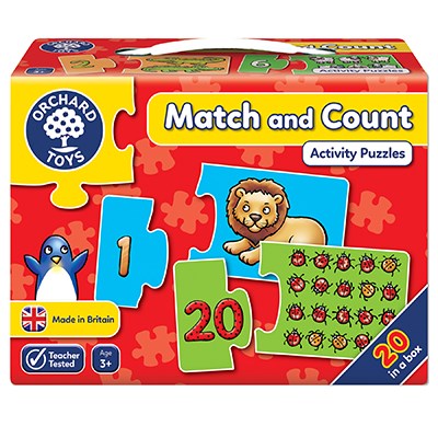 Orchard Toys Match and Count Puzzle - 2 pcs