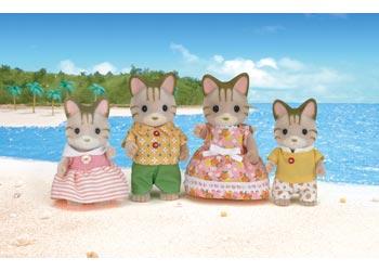Sylvanian Families Striped Cat Family SF5180