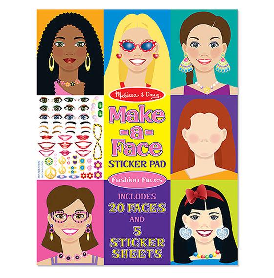 Melissa & Doug Melissa & Doug Make-A-Face Fashion Faces Sticker Pad