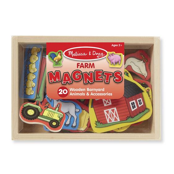 Melissa & Doug Magnetic Wooden Farm Box of 20