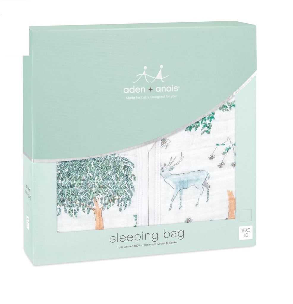 Aden + Anais Classic Summer Sleeping Bag 1.0 TOG - Forest Fantasy (small)