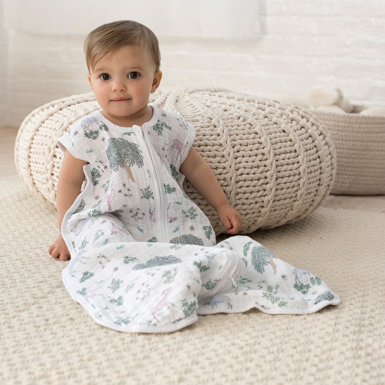 Aden + Anais Classic Summer Sleeping Bag 1.0 TOG - Forest Fantasy (small)