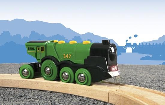 BRIO Battery Operated - Big Green Action Locomotive