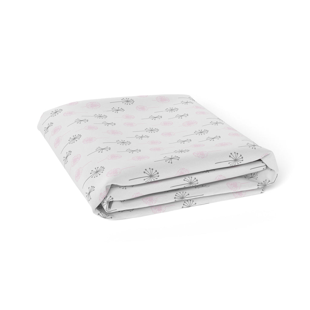 Bubba Blue Jersey Bassinet Fitted Sheet - Pink Bloom