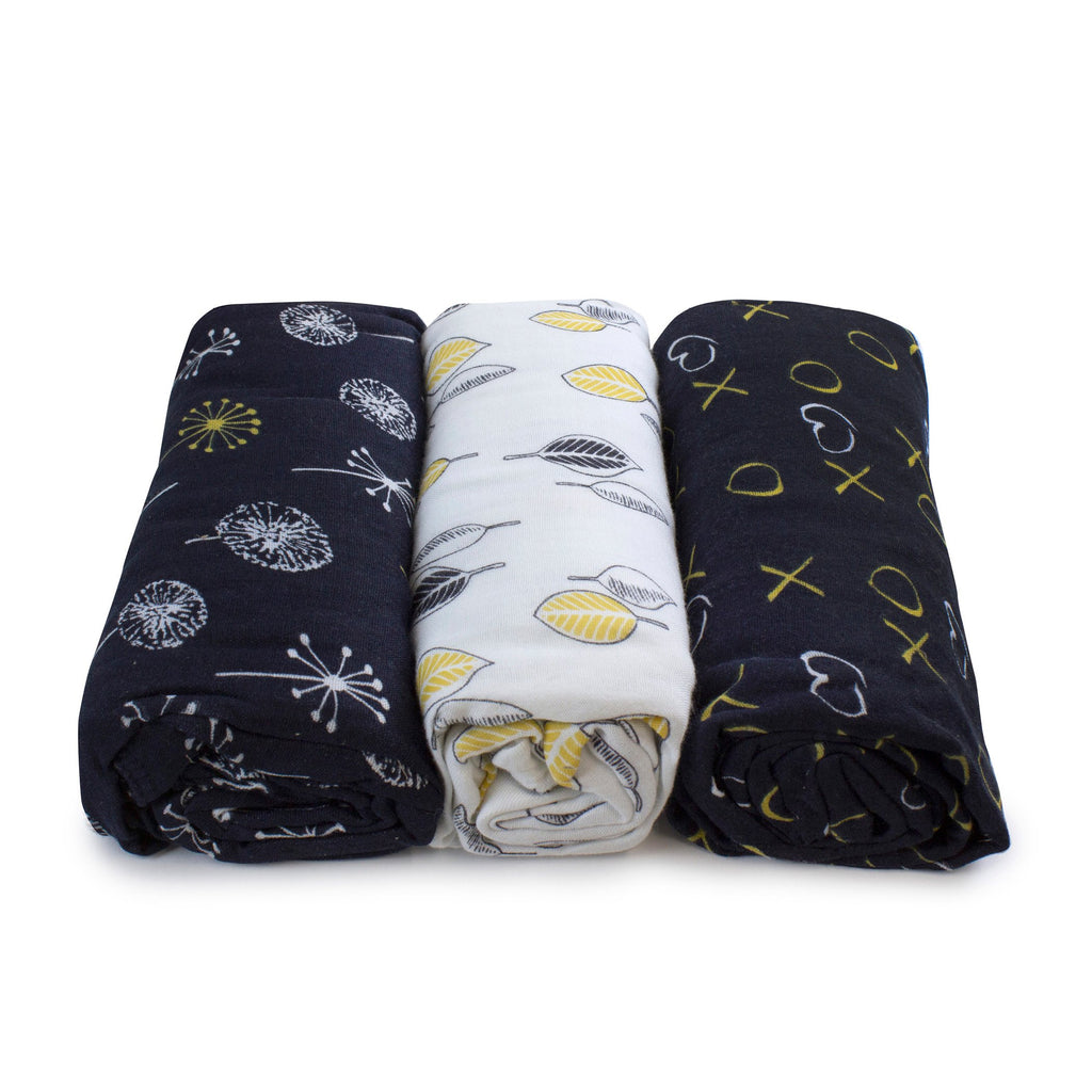 Bubba Blue Muslin Wraps 3pk - Night Sky