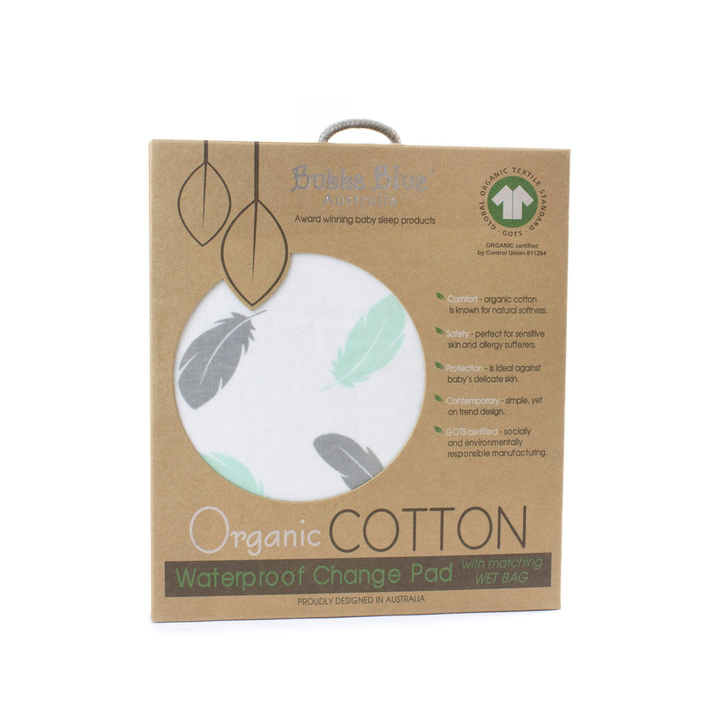 Bubba Blue Organic Feathers Waterproof Change Pad