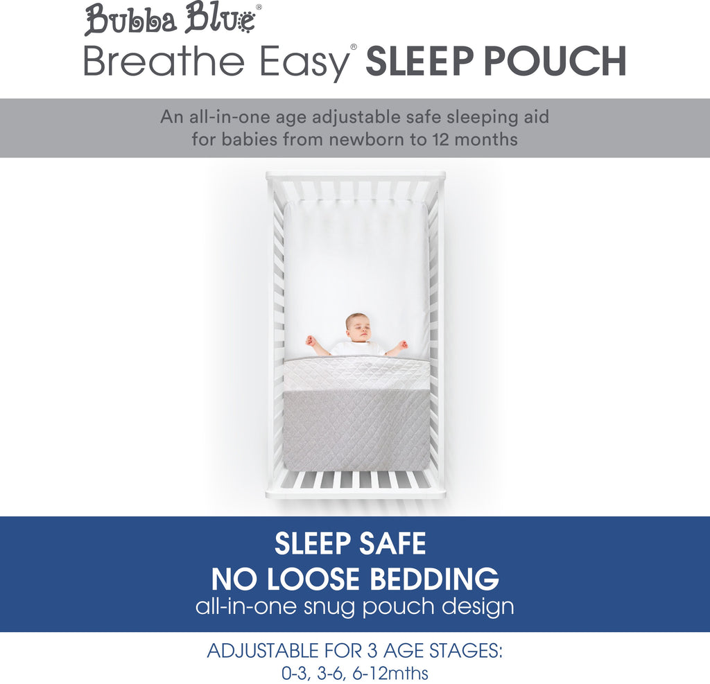 Bubba Blue Breathe Easy® 1.0 Tog Sleep Pouch - Standard Cot
