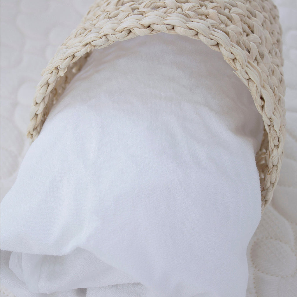 Bubba Blue Bamboo White Cradle Waterproof Mattress Protector
