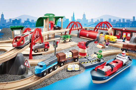 BRIO Set - Deluxe Railway Set, 87 pieces