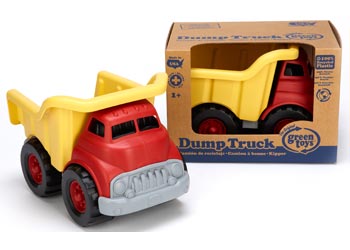 Green Toys Dump Truck Yellow & Red 100% Recycled BPA free