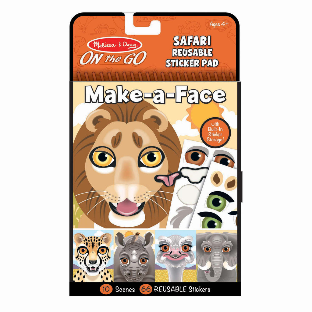 Melissa & Doug - On The Go - Reusable Stickers - Safari