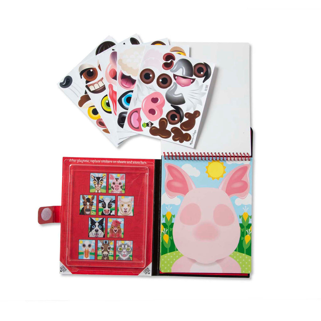 Melissa & Doug - On The Go - Reusable Stickers - Farm