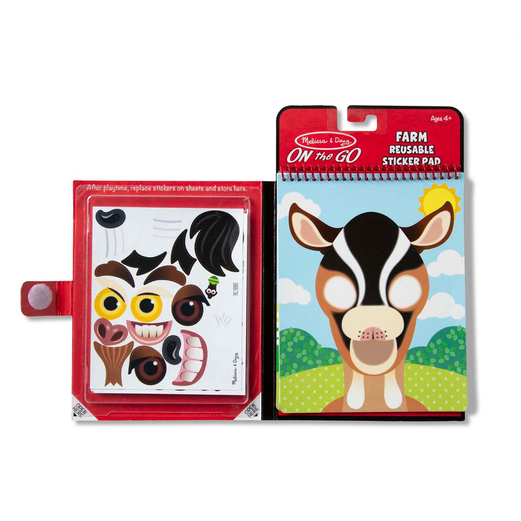 Melissa & Doug - On The Go - Reusable Stickers - Farm