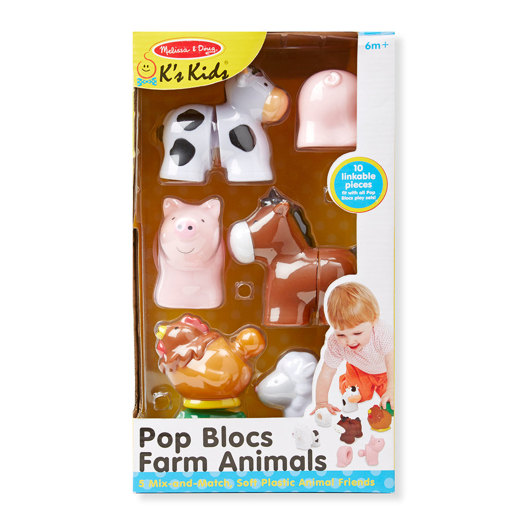 Melissa & Doug Pop Blocs Farm Animals