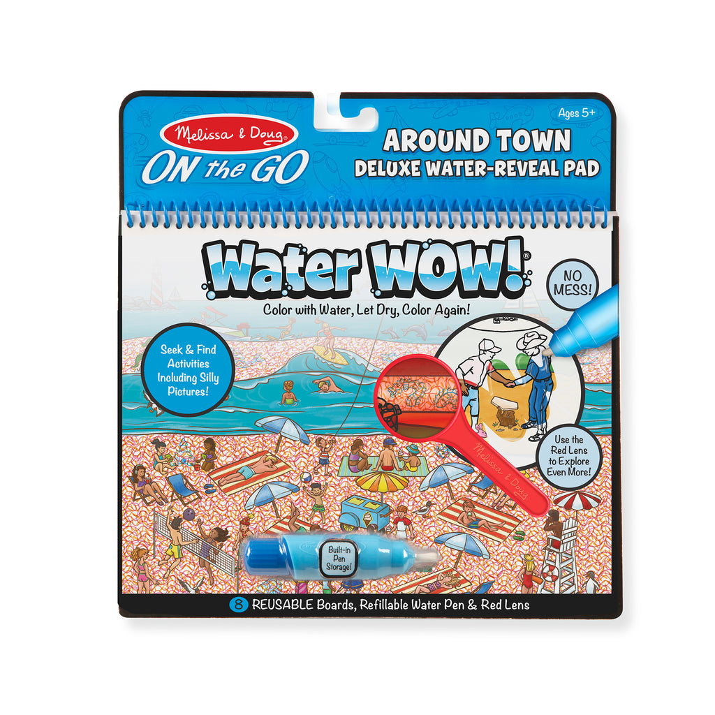 Melissa & Doug Water Wow! Around Town Deluxe Water-Reveal Pad - On the Go Travel Activity