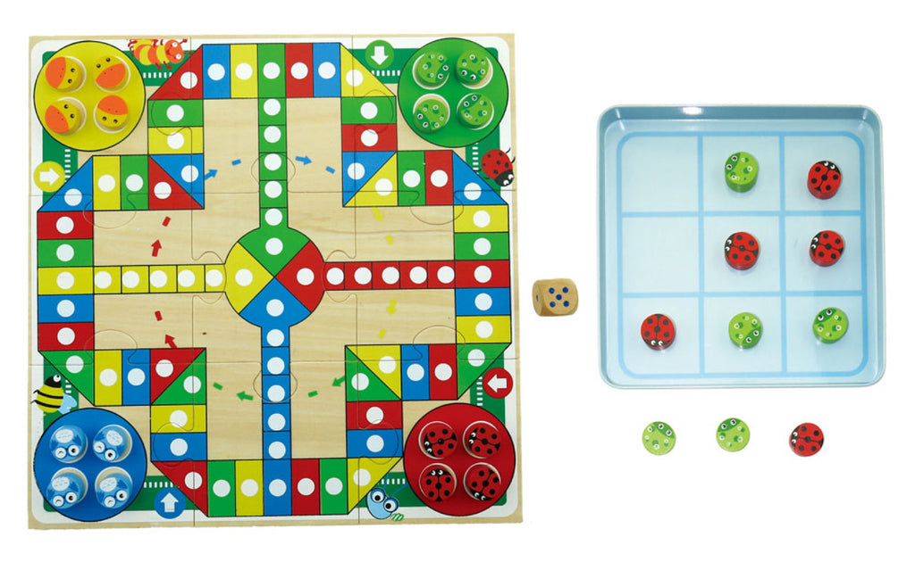 Kaper Kidz - Tin Box Game - Ludo & Tic-Tac-Toe