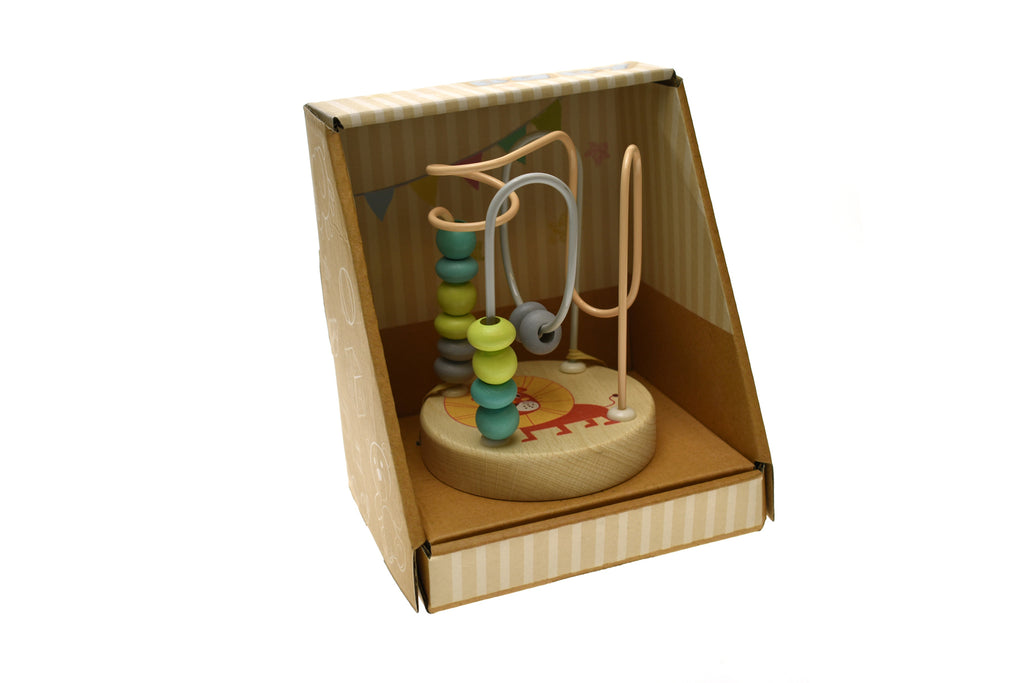 Calm & Breezy - Wooden Jungle Animal Bead Maze - Lion