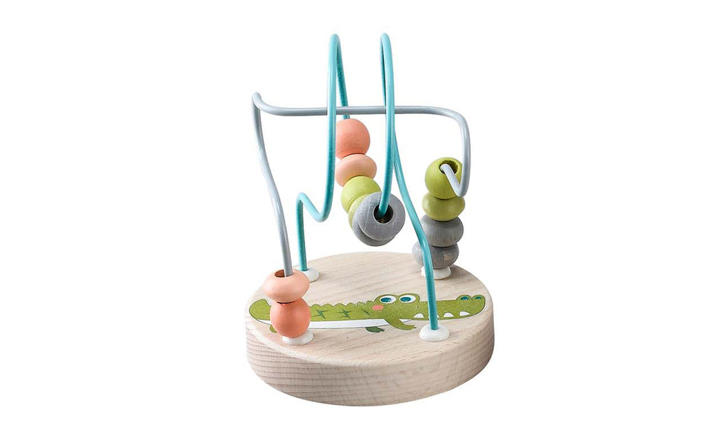 Calm & Breezy - Wooden Jungle Animal Bead Maze -  Crocodile
