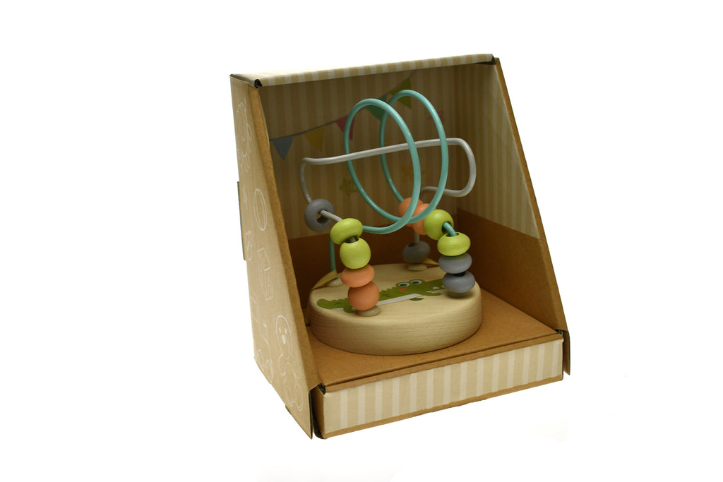 Calm & Breezy - Wooden Jungle Animal Bead Maze -  Crocodile