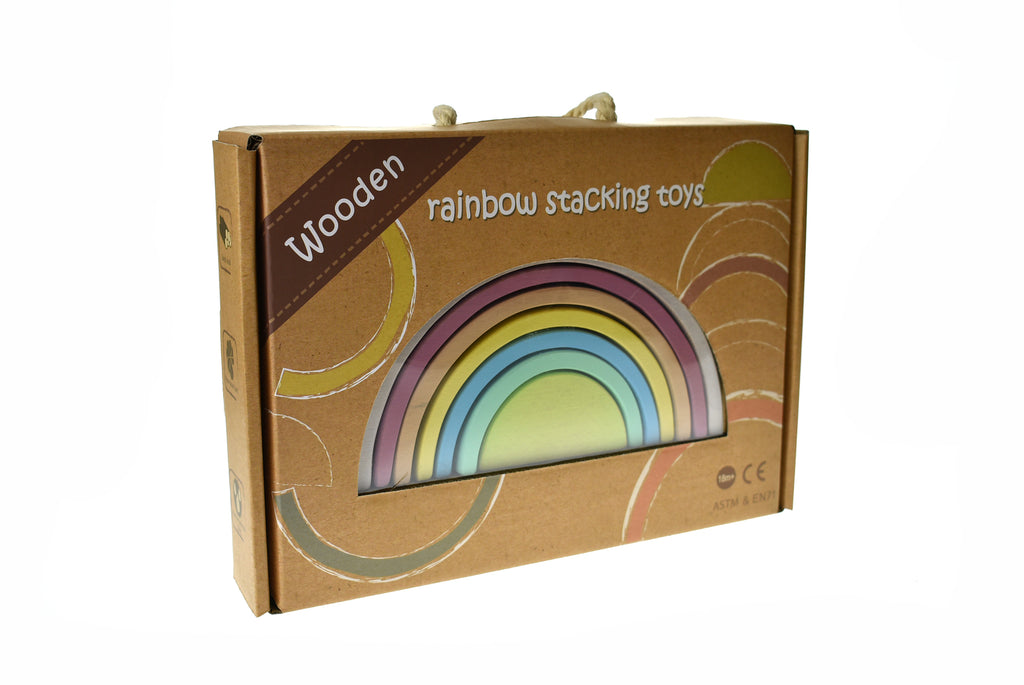 Calm & Breezy Wooden Stacking Rainbow - Vintage