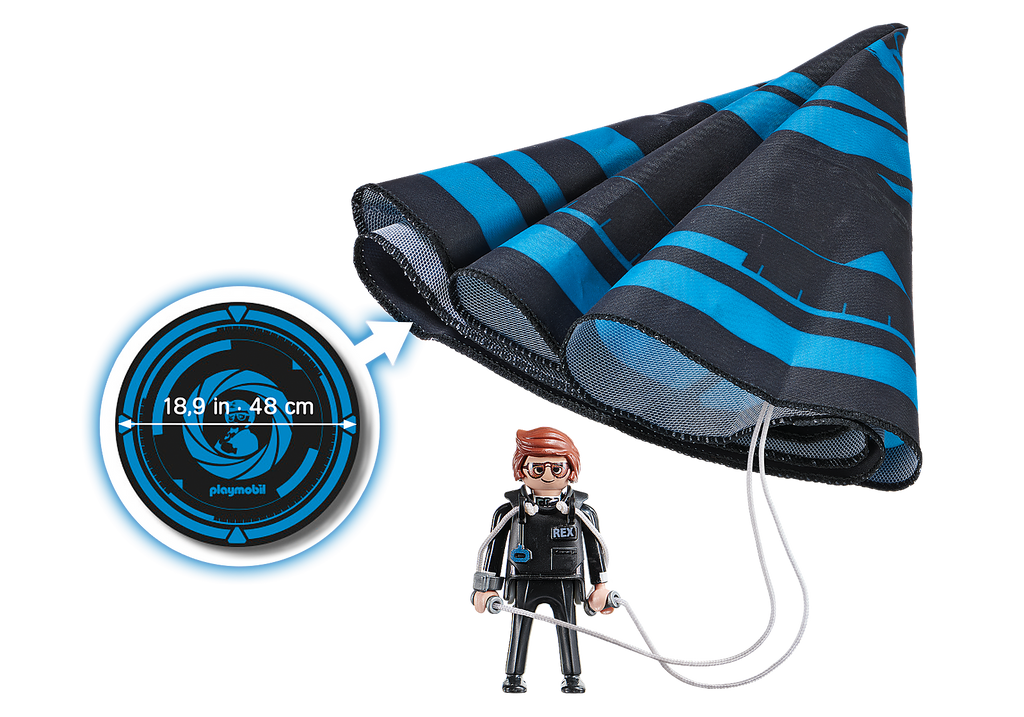 Playmobil Rex Dasher with Parachute 70070