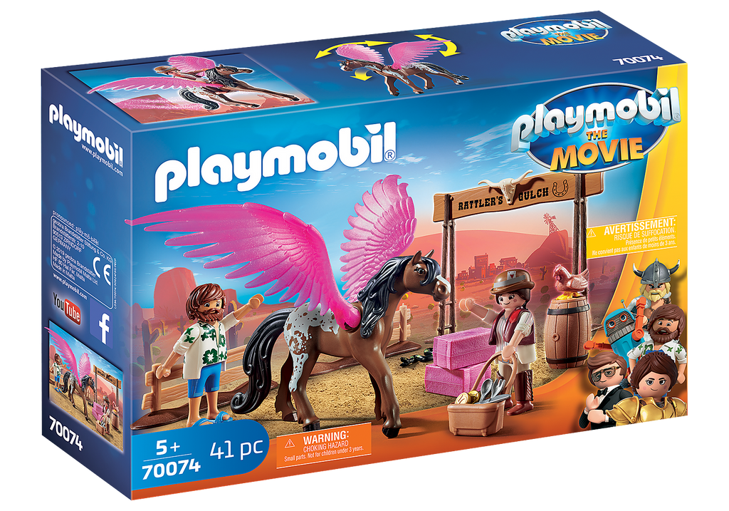 Playmobil The Movie Marla & Del with Pegasus 70074
