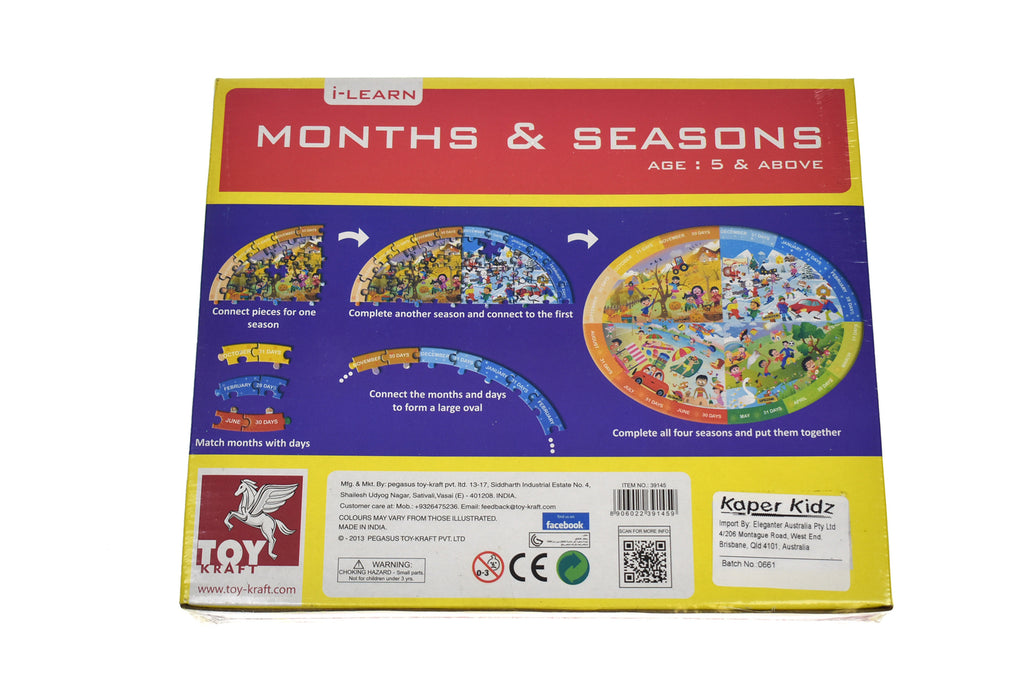 Tooky - Jigsaw Puzzle - Months & Seasons 108 pieces