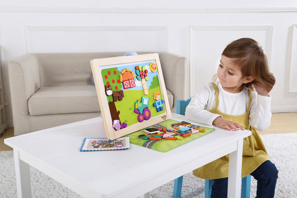 Tooky - Magnetic Puzzle Board - Farm