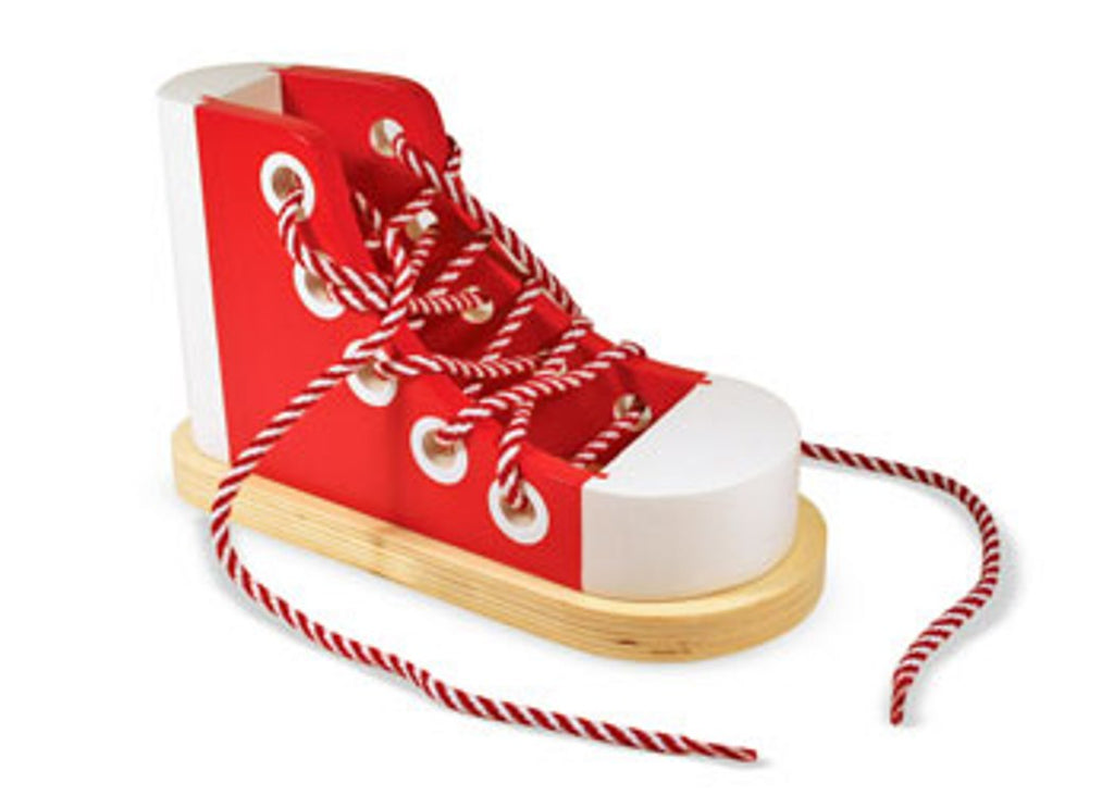 Melissa & Doug Wooden Lacing Sneaker