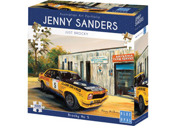 Blue Opal Deluxe Jigsaw Puzzle 1000 piece Jenny Sanders Brocky No 5