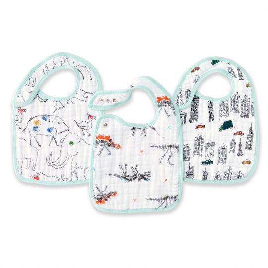 Aden + Anais Classic Snap Bibs 3pk - Colour Pop
