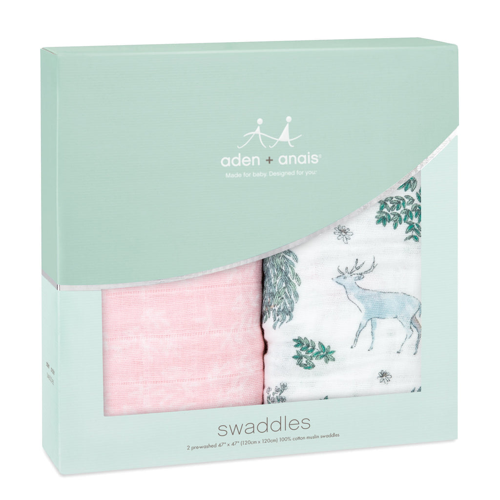 Aden + Anais Classic Swaddle Wrap 2pk - Forest Fantasy